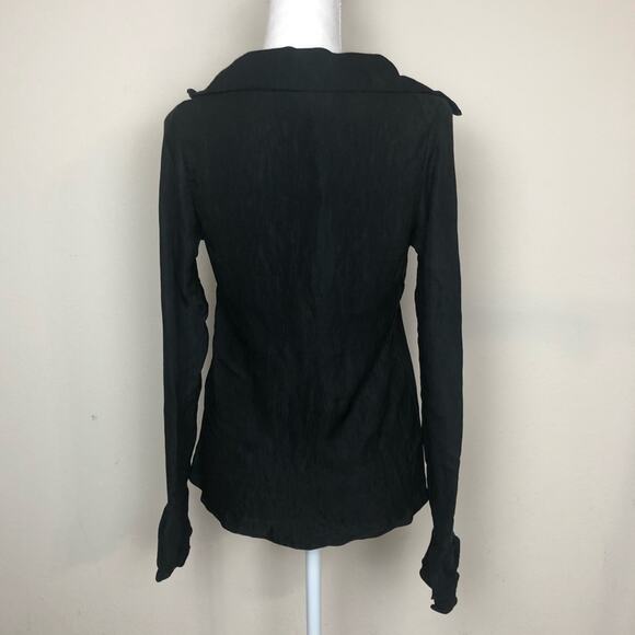 Line + Dot Bobby Ruffle Collar Top - Picture 5 of 8